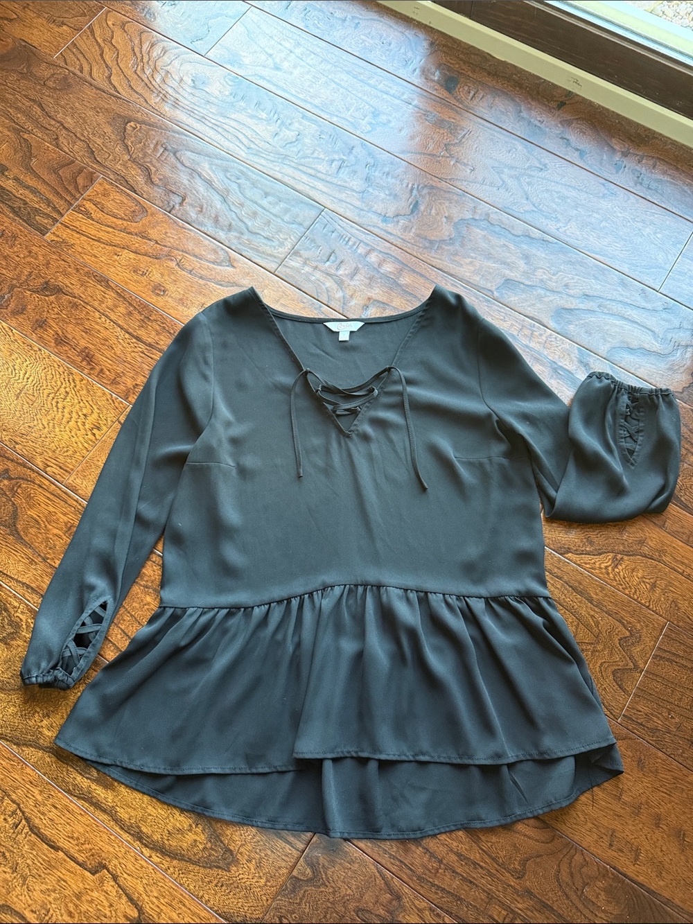 Candies Black Blouse - Size S